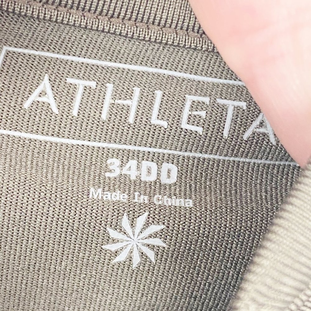 ATHLETA Brown Bra Cami Tank Crossback 34DD - Picture 4 of 10